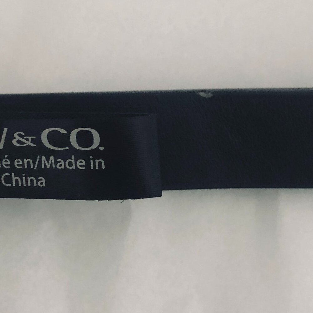 NWOT-RW&CO skinny belt black Size XXS - Picture 6 of 6